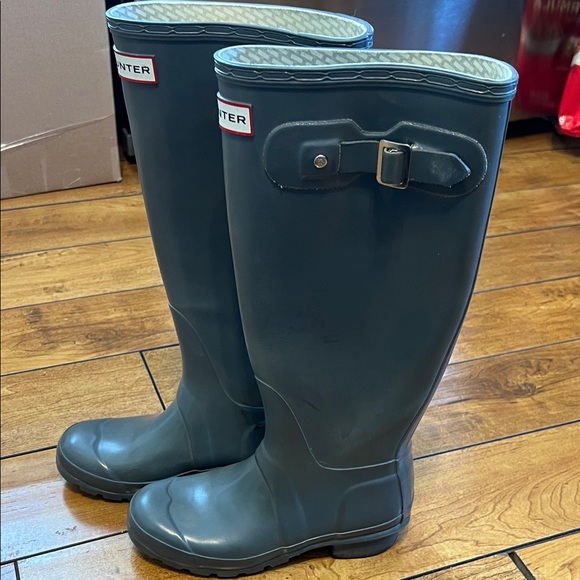 Hunter Shoes - Hunter Classic grey rain Boots tall
